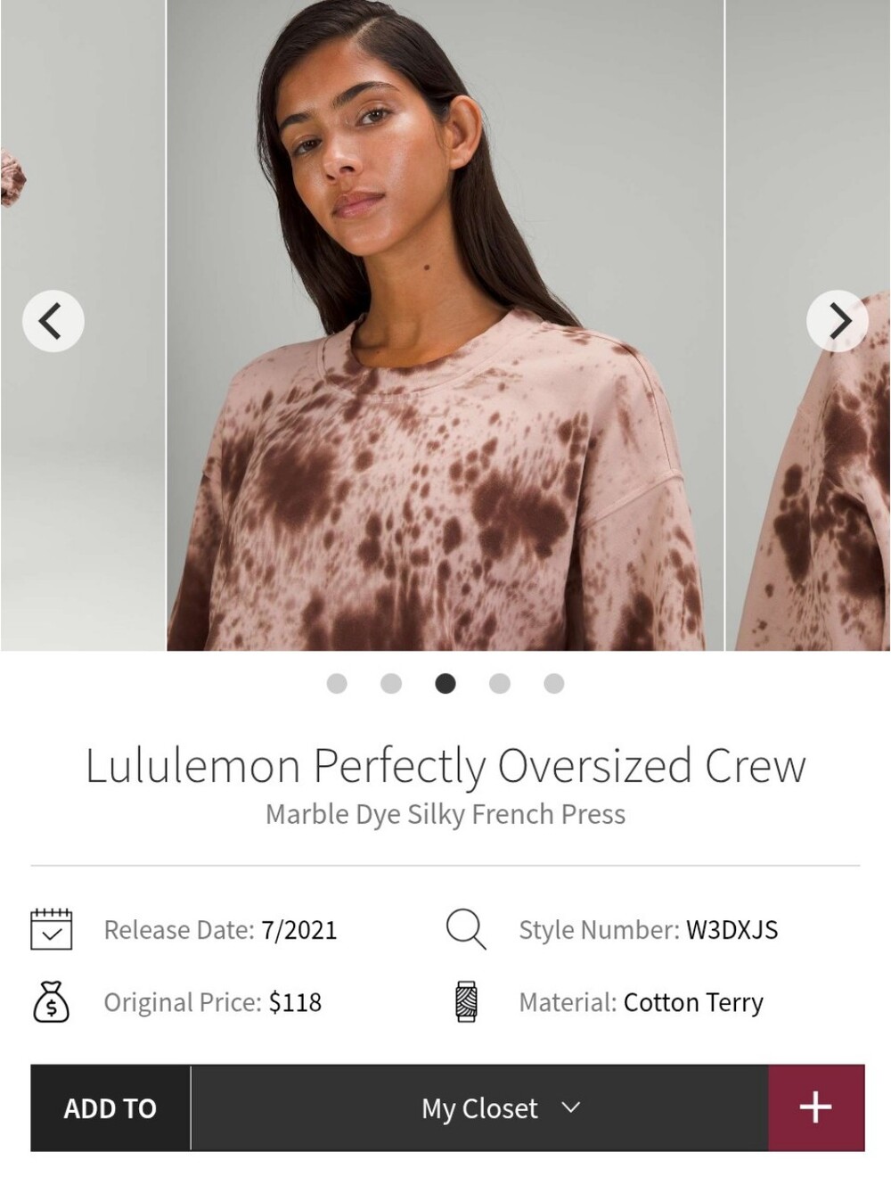 Lululemon Perfectly Oversized Crew Women's Sweatshirt